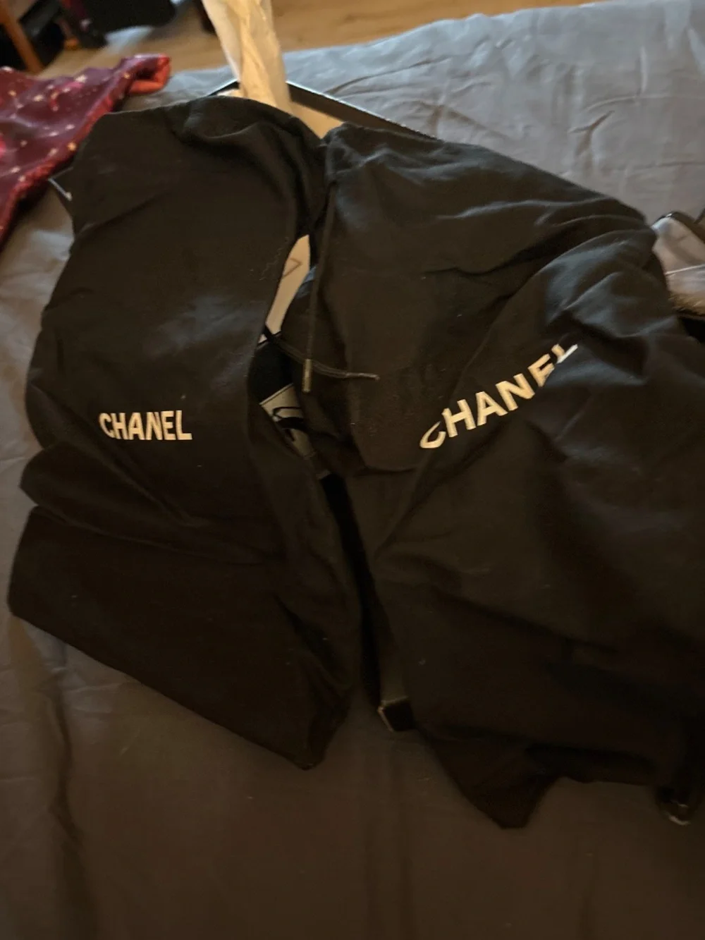Chanel Black Patent and Clear Heels